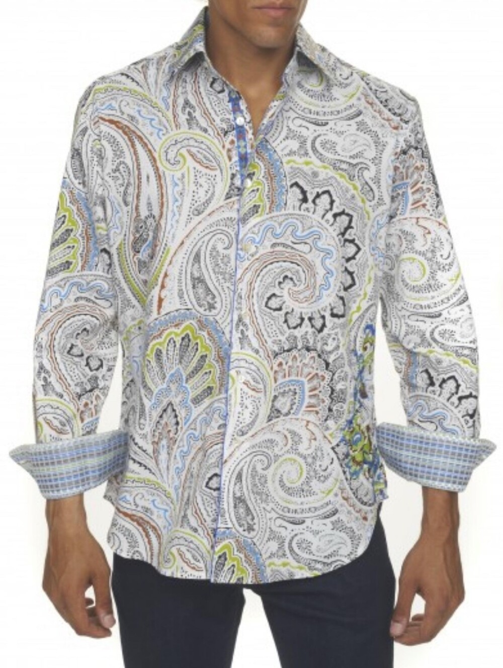 Rober Graham Paisley Embroidered Button Down Shirt